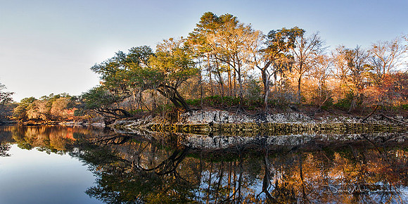 Reflections on the Suwannee Panorama