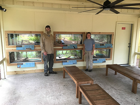 Mike & Suzie at Snake Cages